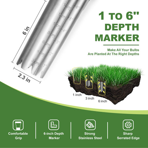 Haliaeetus stainless steel body resists bending in tough soil.