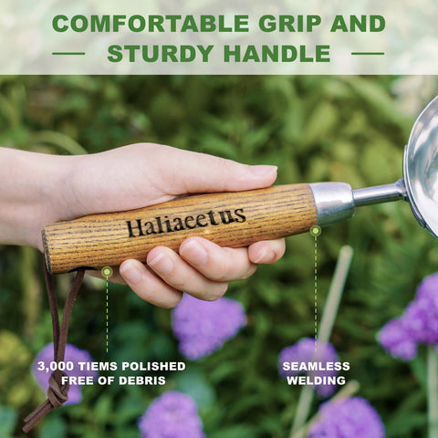 Haliaeetus 1 cup capacity potting scoop speeds up potting tasks.