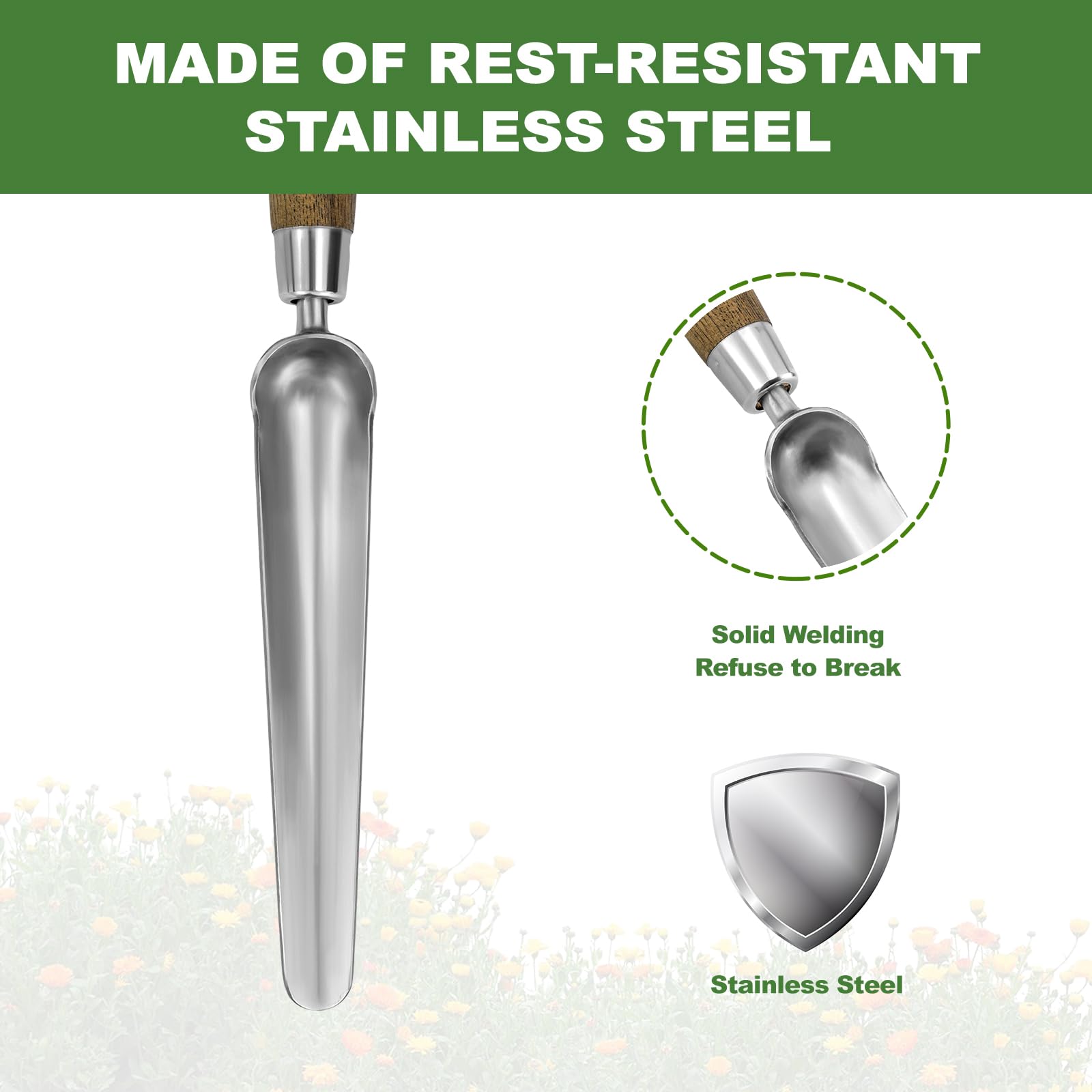 Haliaeetus Seeding Widger designed for transplanting seedlings and bulb planting.