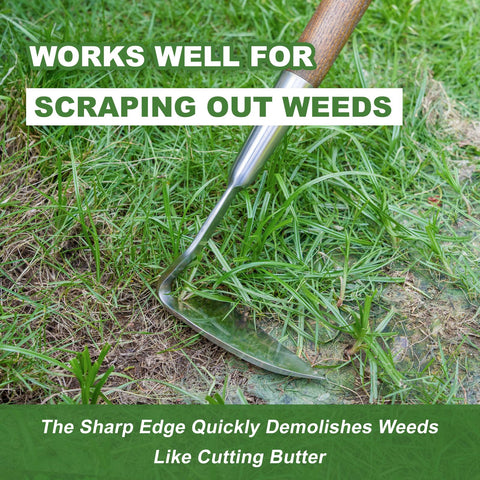 Haliaeetus Sickle Hoe compact design fits tight spaces with minimal disturbance.