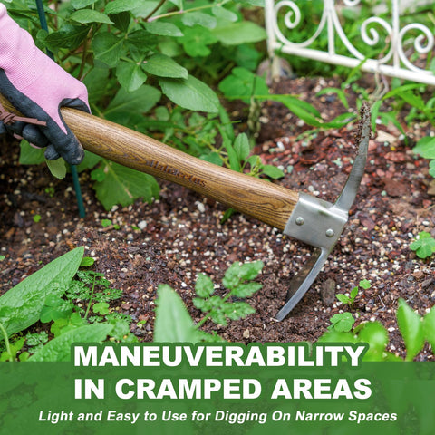 Haliaeetus wooden handle provides ergonomic, fatigue-free grip