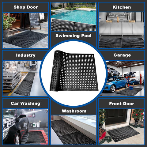 Halidec bar or poolside mat improves safety in wet areas.