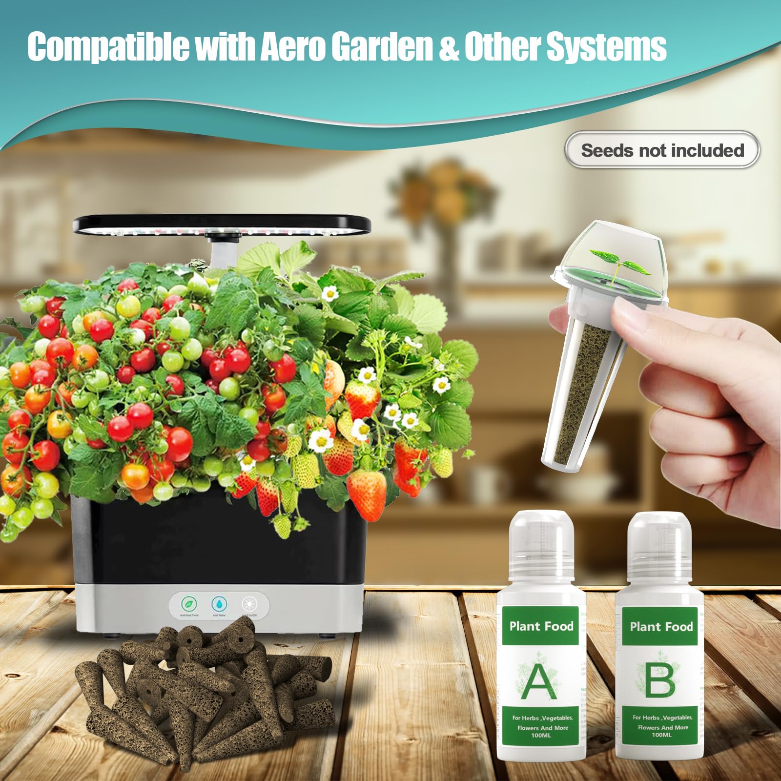 Haligo grow-anything seed pods and sponges ready for cultivation.