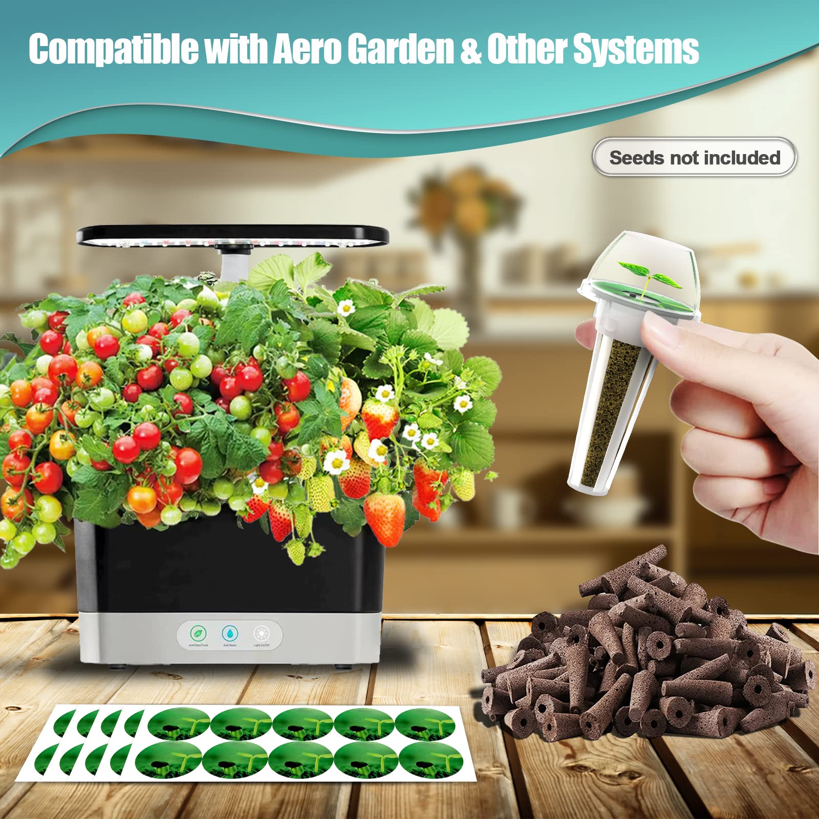 Haligo 50-pack grow sponges support clean, healthy root growth.