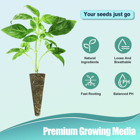 Haligo growing domes 12-pack for moisture retention and microclimates.