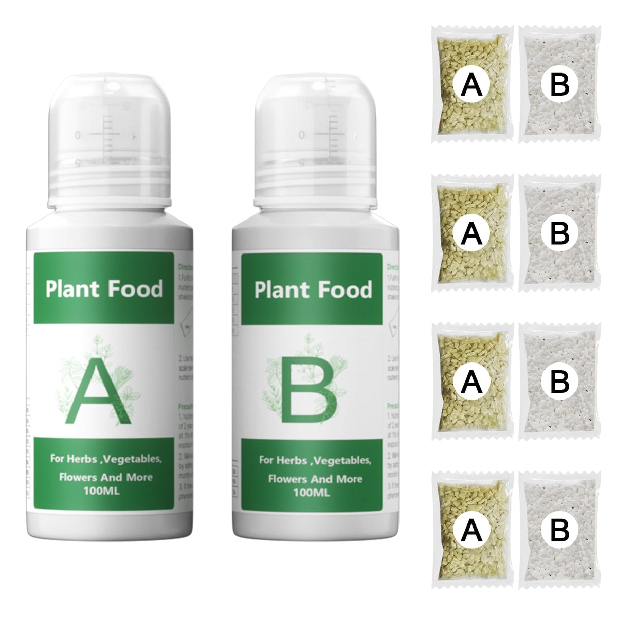 Haligo hydroponics nutrients bottles pair ready for mixing