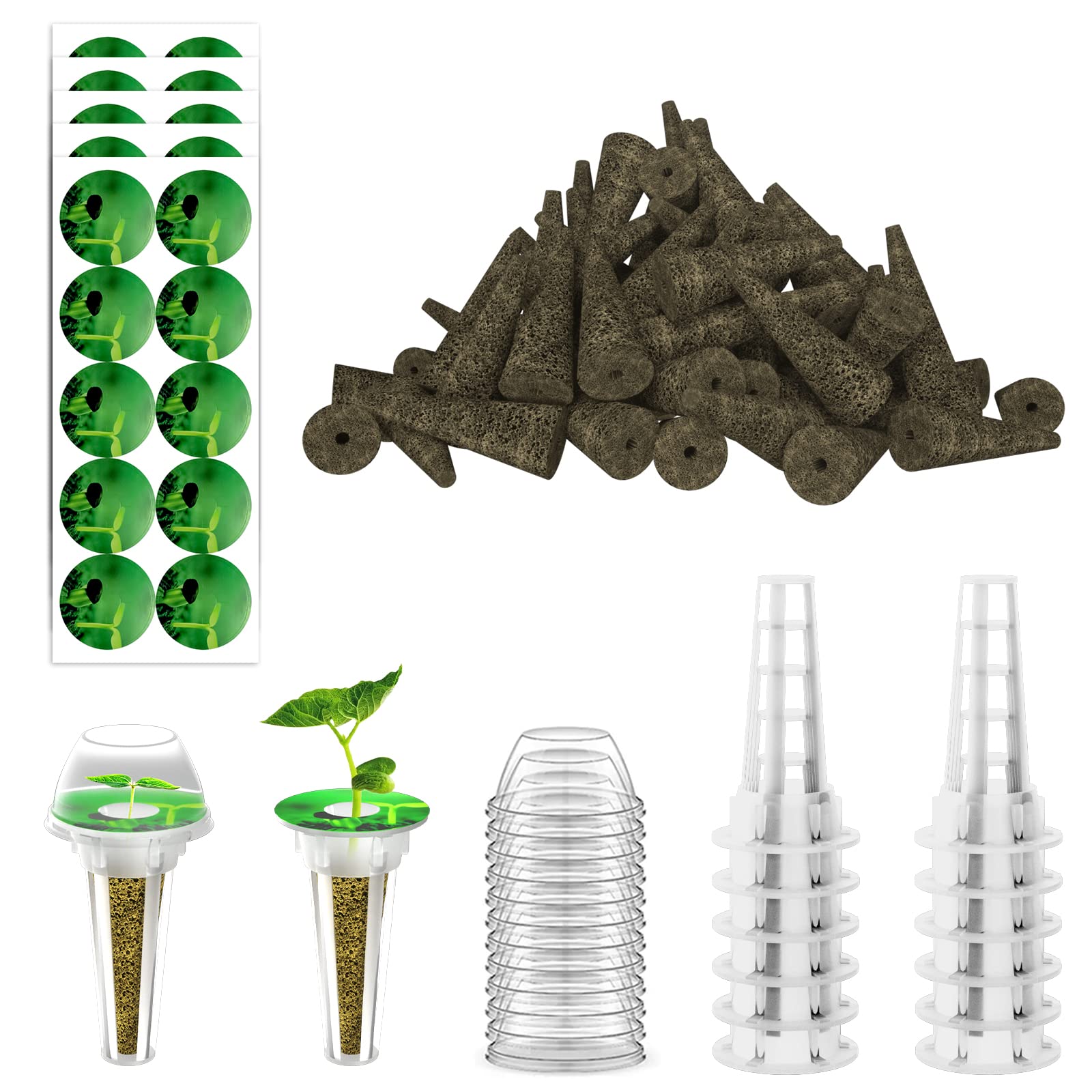 Haligo seed pod kit with grow sponges for Aerogarden compatibility.