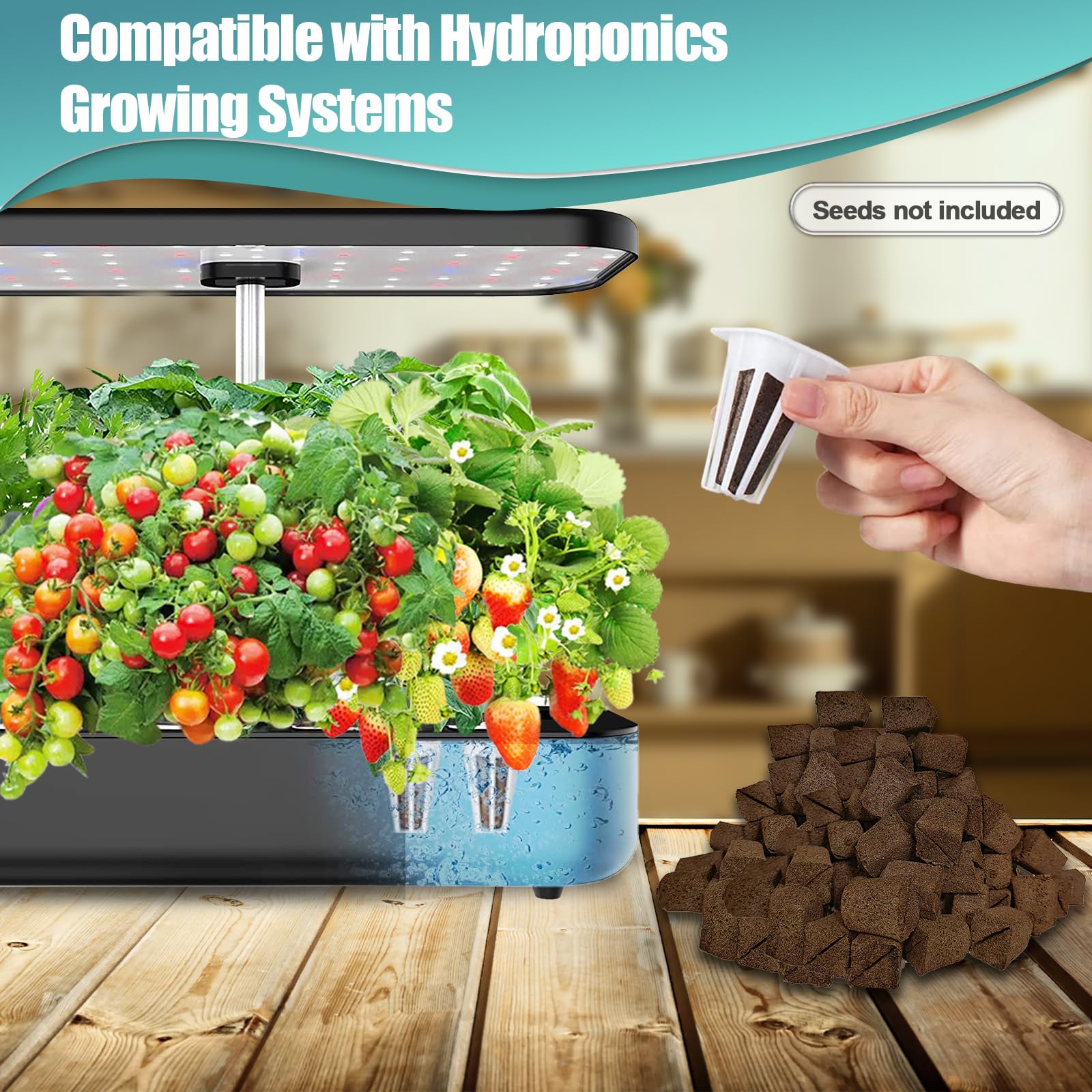 Haligo versatile pods suit succulents, cacti, herbs, and flowers for beginners.