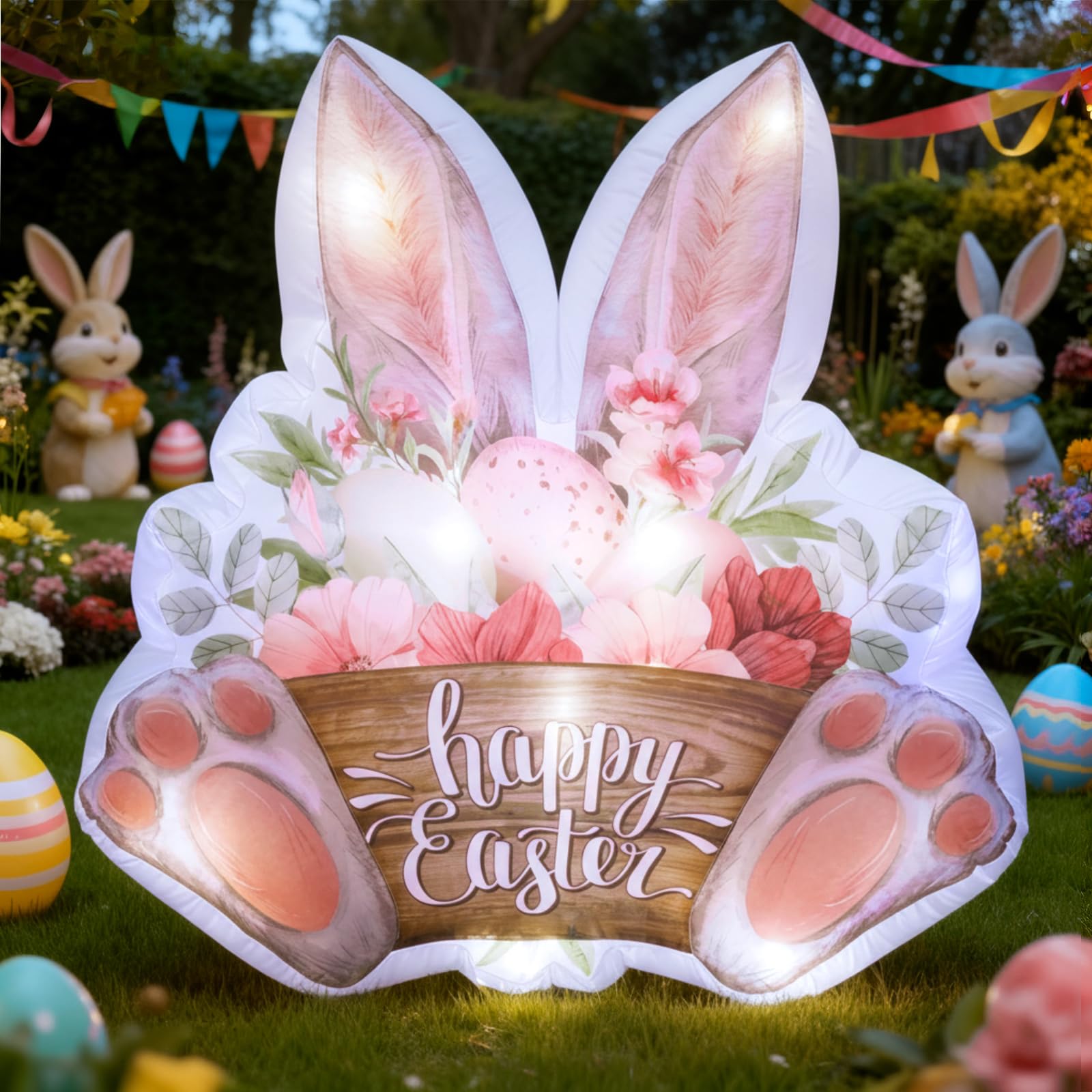 Halloscume colorful Easter eggs detail adds playful festive vibe