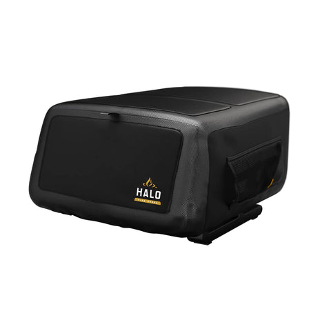 HALO Versa 16 cover front view showing tailored fit and weather protection.