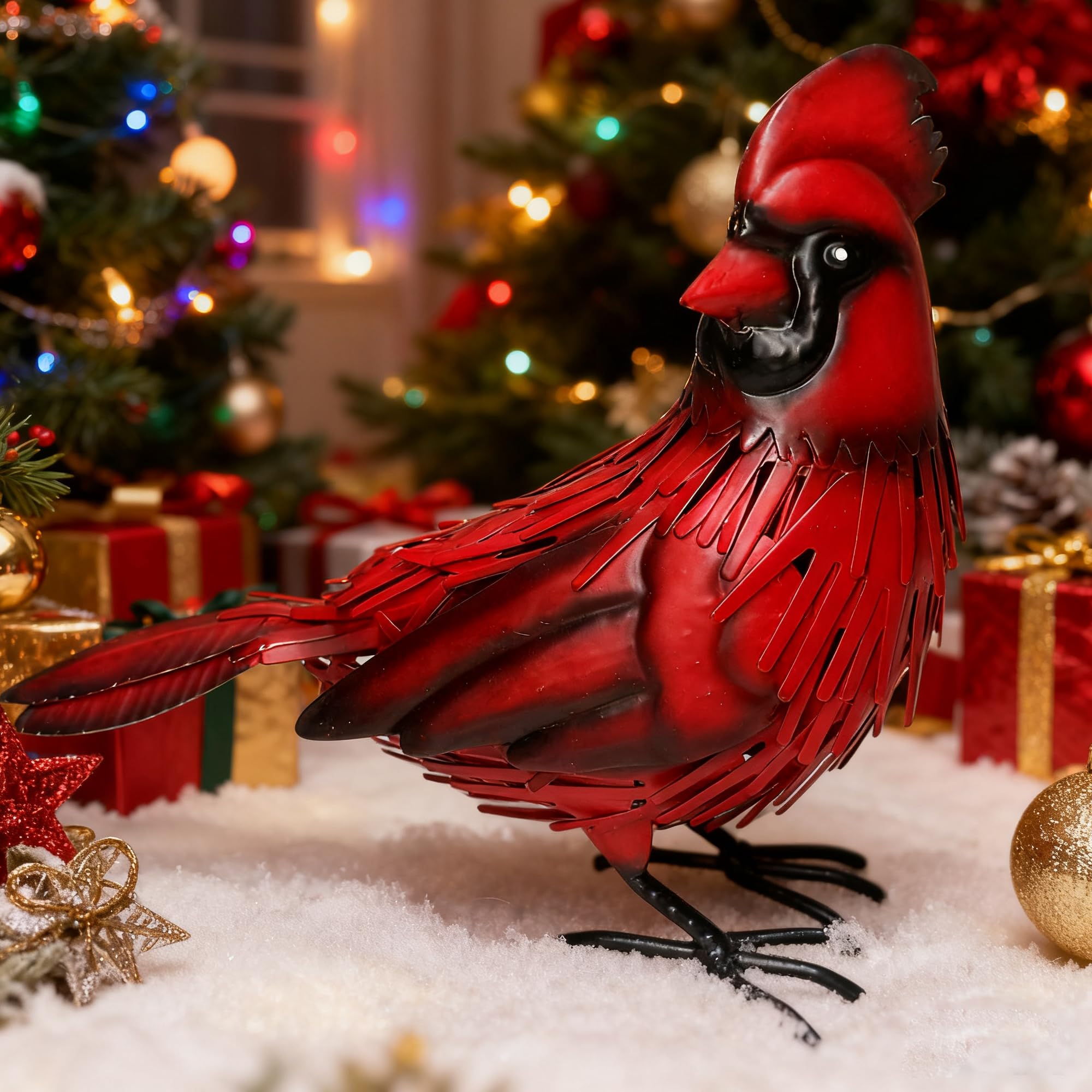 Halobirdsir weather-resistant cardinal outdoor decor for year-round display