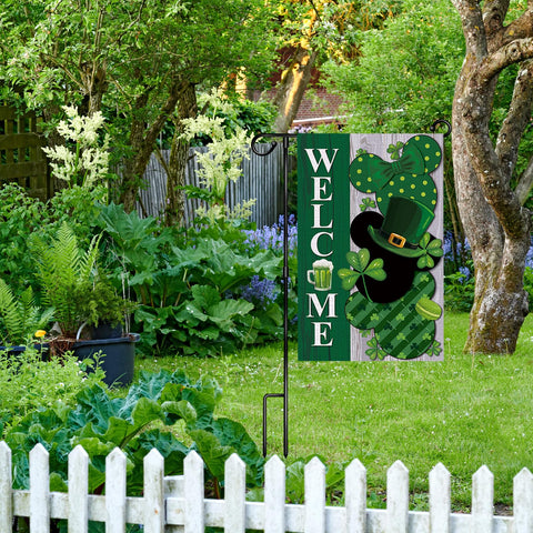 HALOSWASUN burlap material flag designed for durable outdoor use