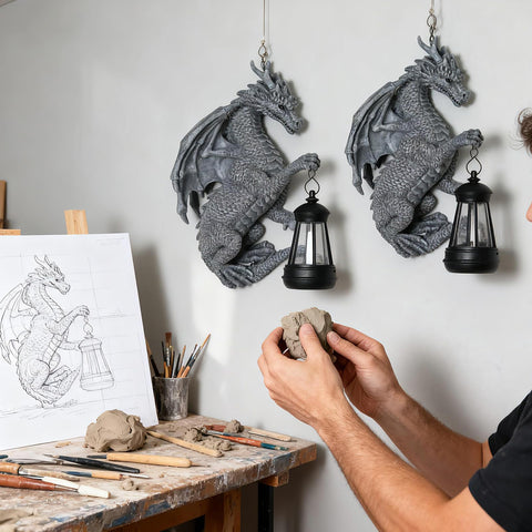 Halovin gift-ready dragon decor for Christmas, Mother's Day, or birthdays.