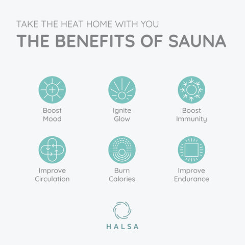 Halsa Sauna Hat in spa use showing comfortable head protection during a long session.