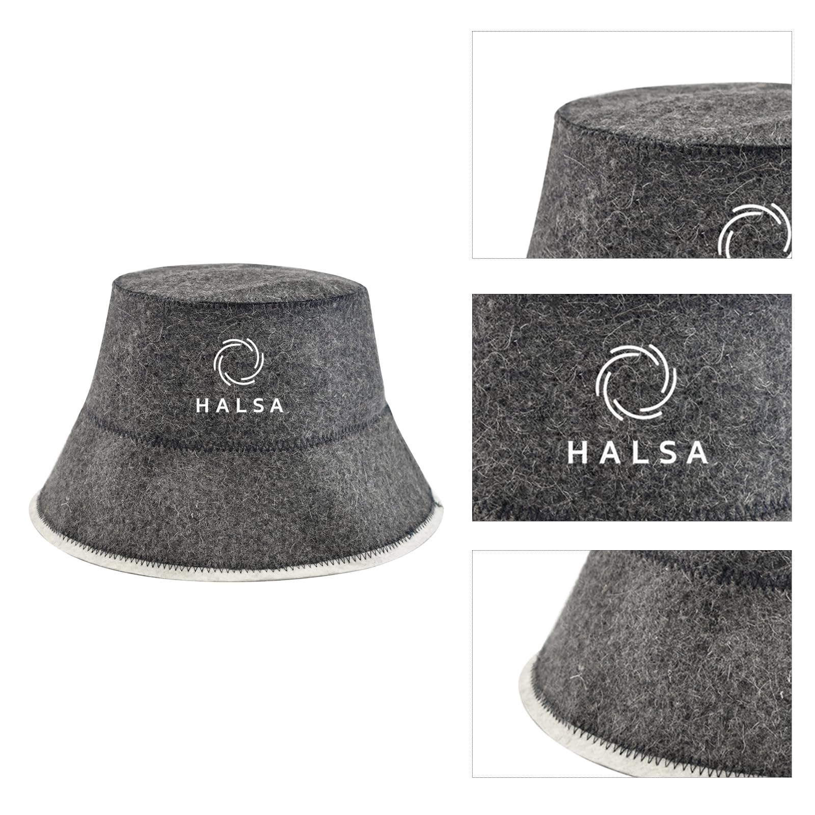 Halsa Sauna Hat hand-wash care instructions keep wool lasting.