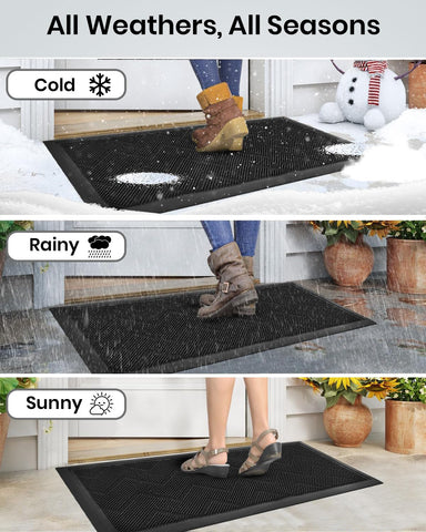Entryway mat designed for daily traffic and pets
