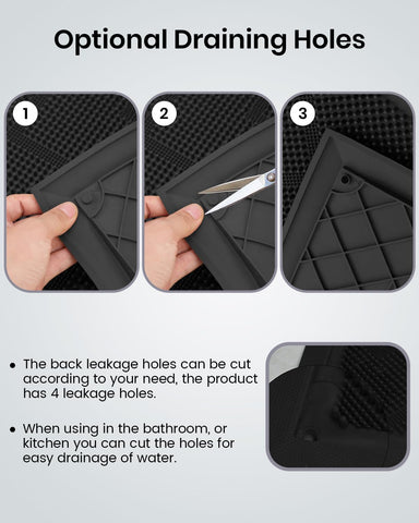 Low-profile HAMARA mat glides under doors smoothly
