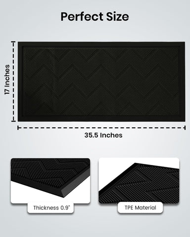 HAMARA outdoor doormat traps mud and water for a cleaner threshold