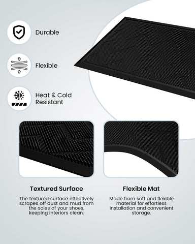 Washable HAMARA mat dries quickly after rain