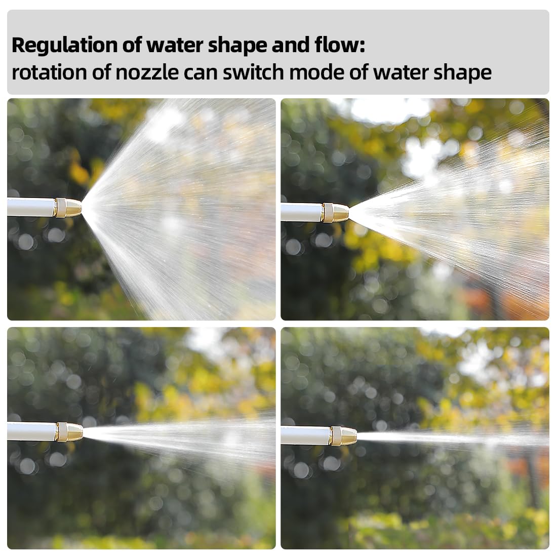 Hamirah garden nozzle's 360-degree rotating head enables flexible aiming