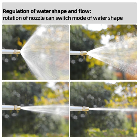 Hamirah garden nozzle's 360-degree rotating head enables flexible aiming