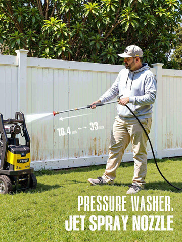 Hamirah jet nozzle wand brass interface resists leaks and rust during cleaning.