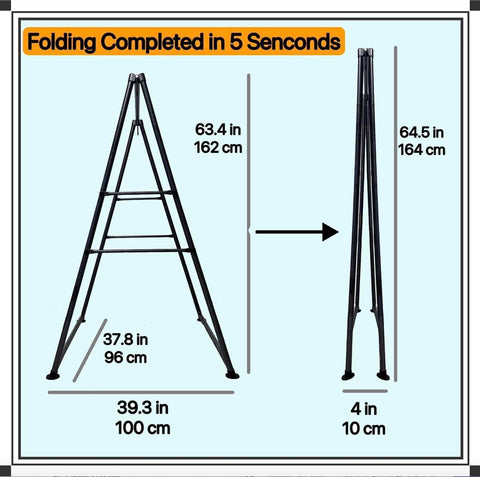 Hammock Chair Stand extended footrest showcases full-leg comfort during lounging.