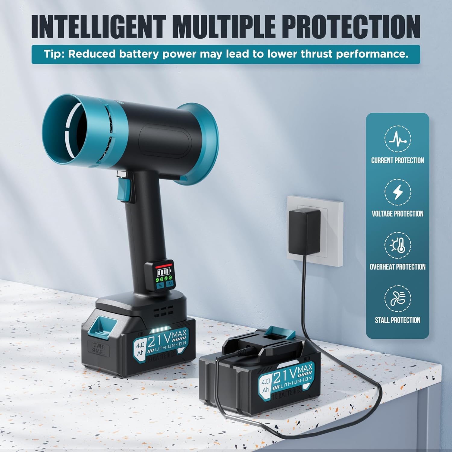 Hamos Turbo Dryer Blower lightweight design minimizes arm fatigue.