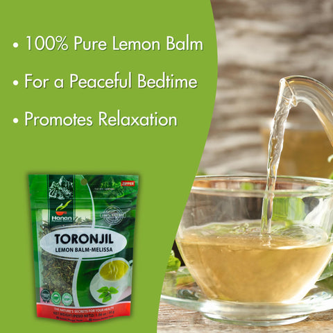 Hanan Lemon Balm Tea infuser mug ready for a soothing sip.