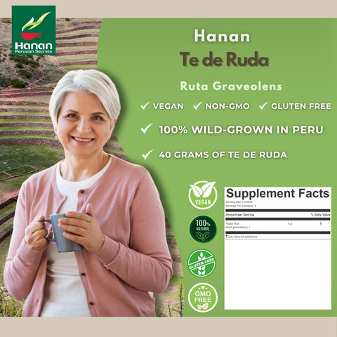 Hanan Rue cup with steam, inviting cozy relaxation.