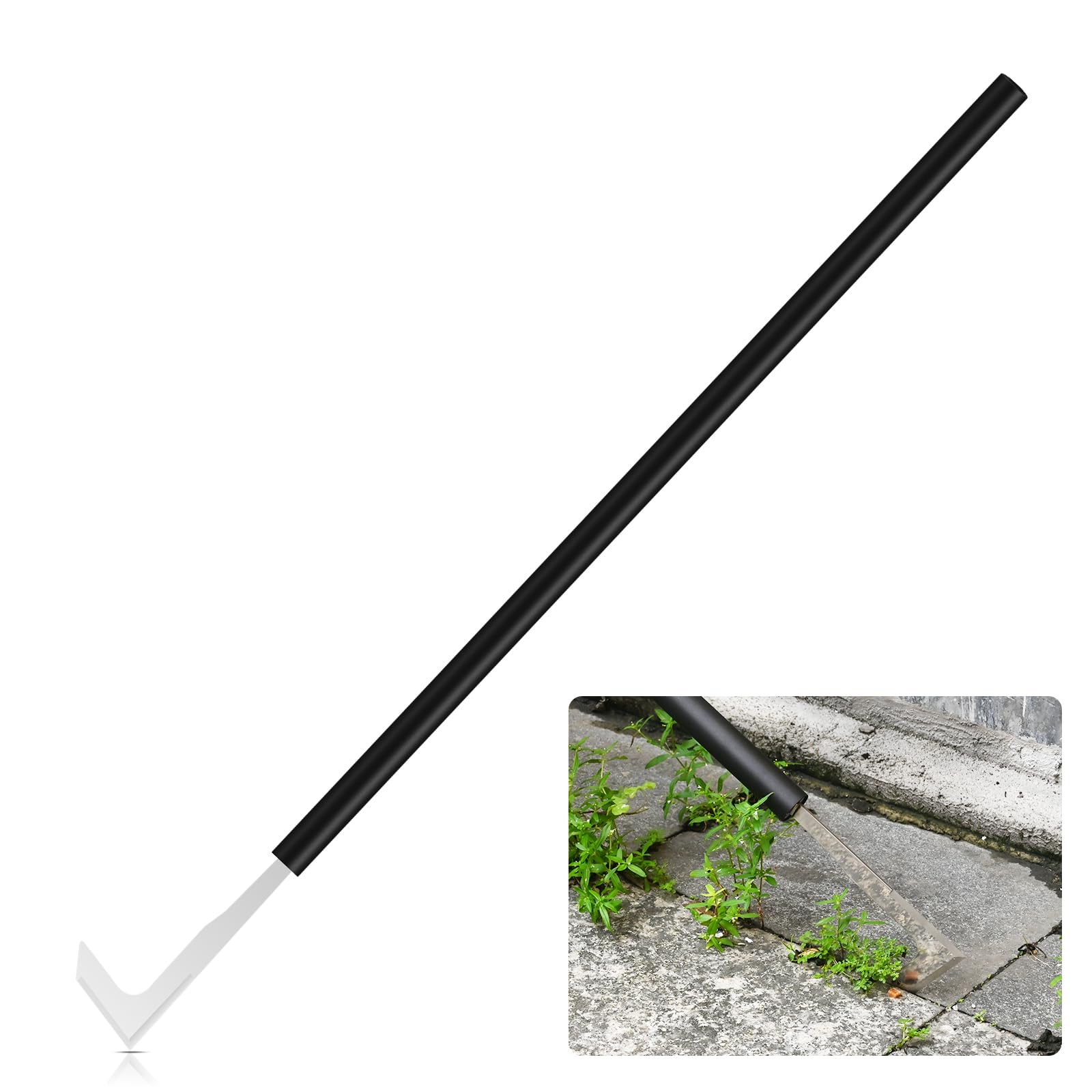 Hanaoyo crack weeder in extended length 16-3in for easy crevice access