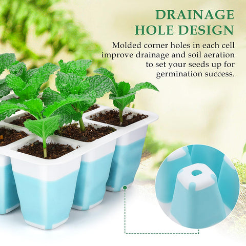 Hanaoyo flexible pop-out cells support stress-free transplant outdoors.