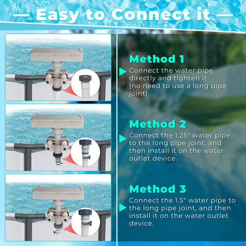 Hanaoyo Pool Fountain Waterfall durable materials built to withstand seasons.