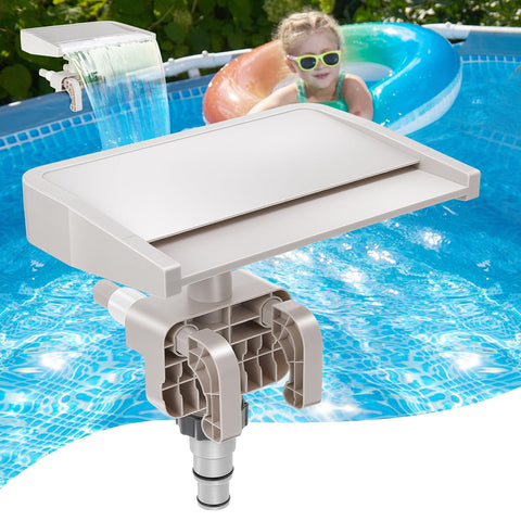Hanaoyo Pool Fountain Waterfall outlet shows a smooth cascade for calming pool ambience.
