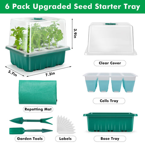 Hanaoyo complete seed-starting kit contents ease standardized nursery workflow.