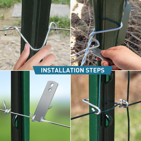 Hanaruer durable outdoor fence clips withstand weather and heavy use