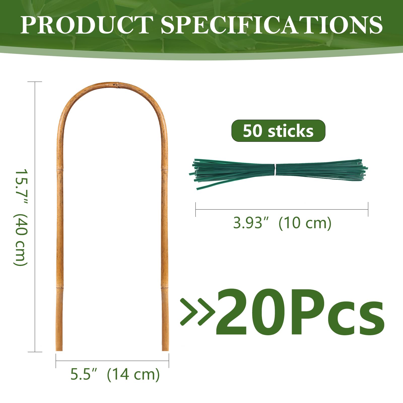 Hanaruer twist ties in the pack help secure stems without damage