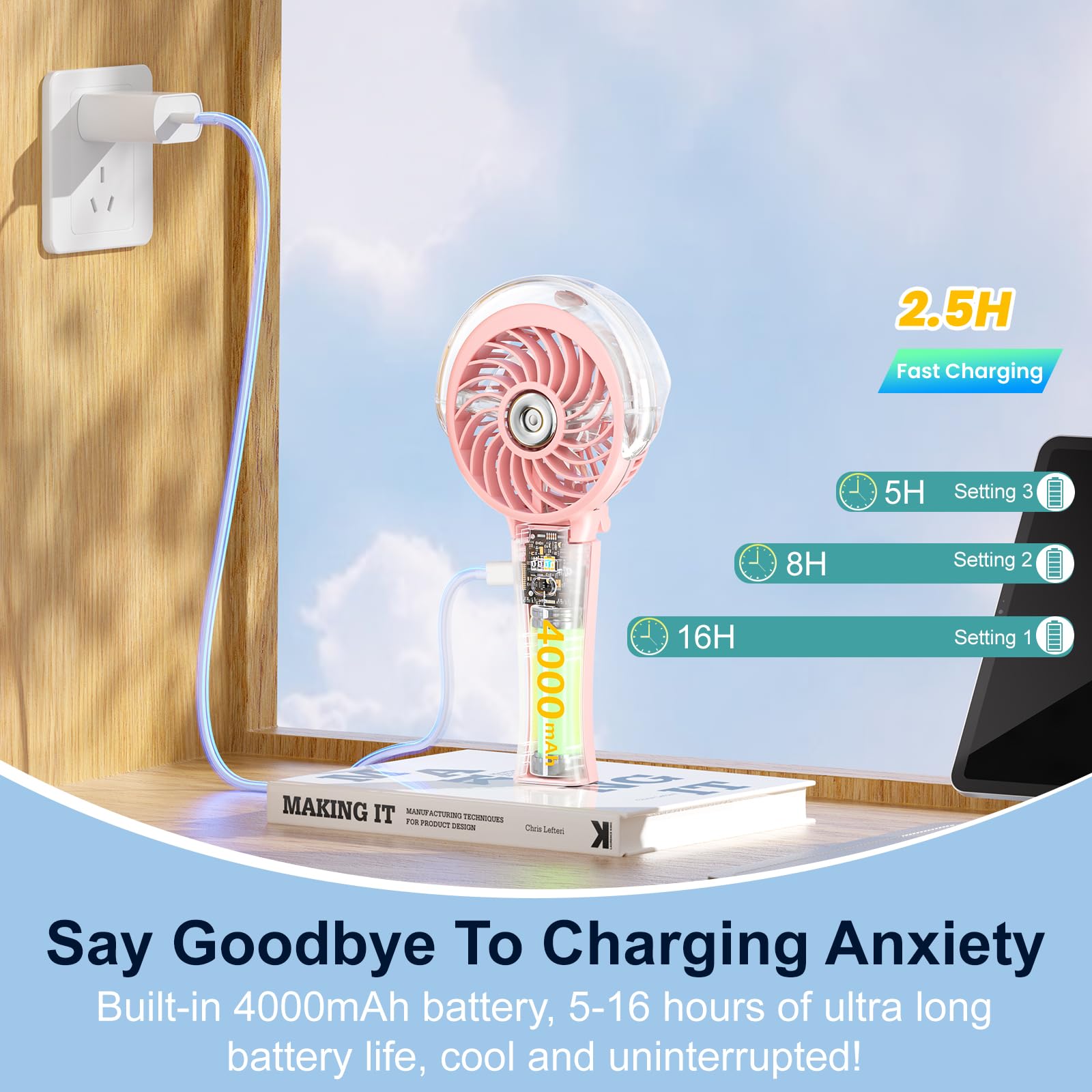 HandFan compact dimensions for easy handheld use
