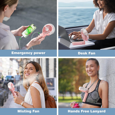 HandFan adjustable wind settings for personalized comfort