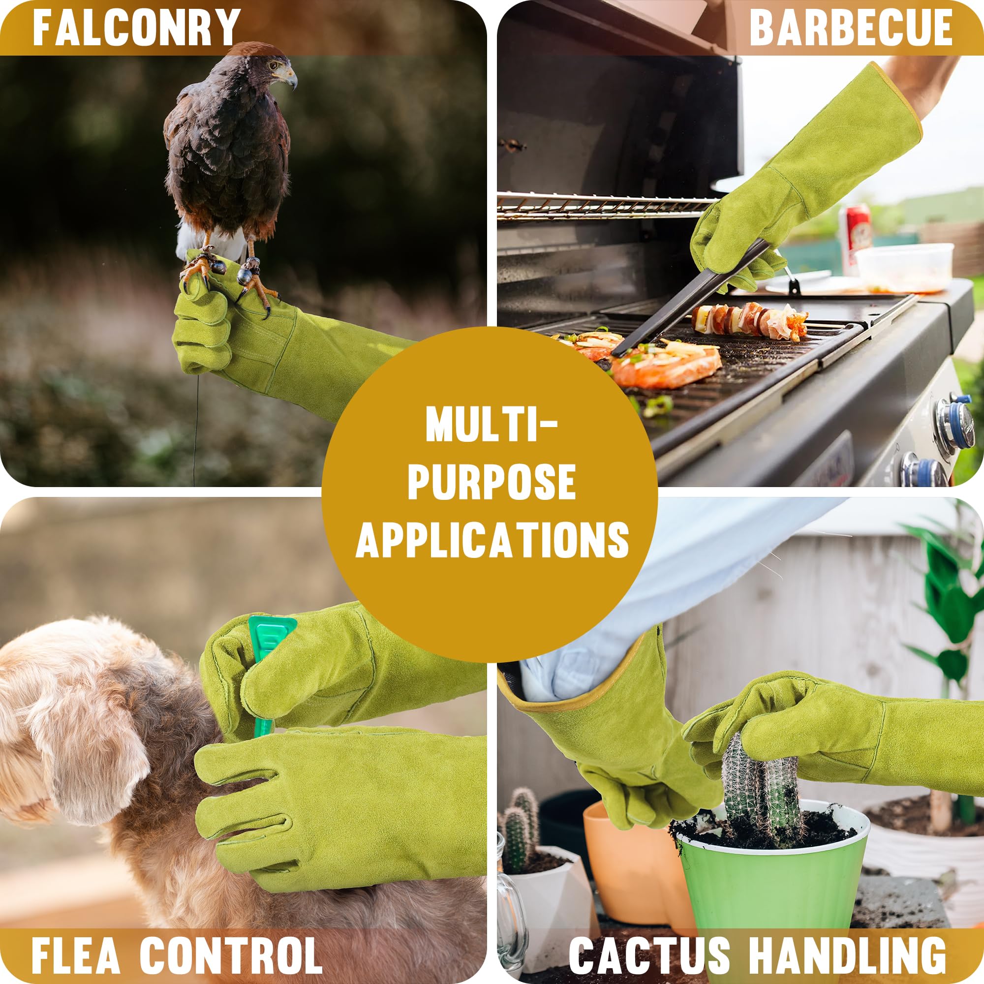 HANDLANDY gloves cotton lining keep you comfortable during long pet sessions