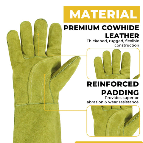 HANDLANDY gloves elbow-length sleeves extend coverage to forearms during handling