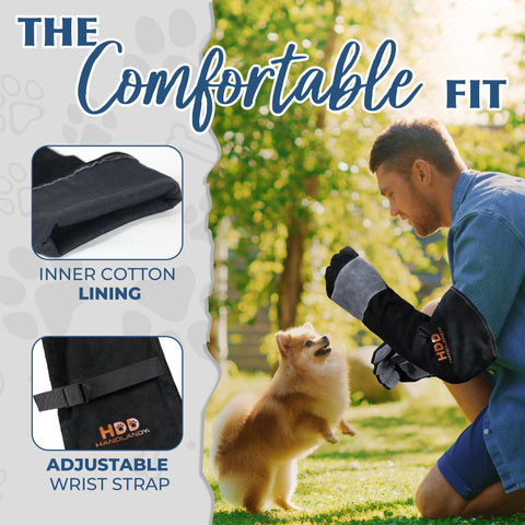 HANDLANDY reinforced padding enhances confidence during grooming tasks.