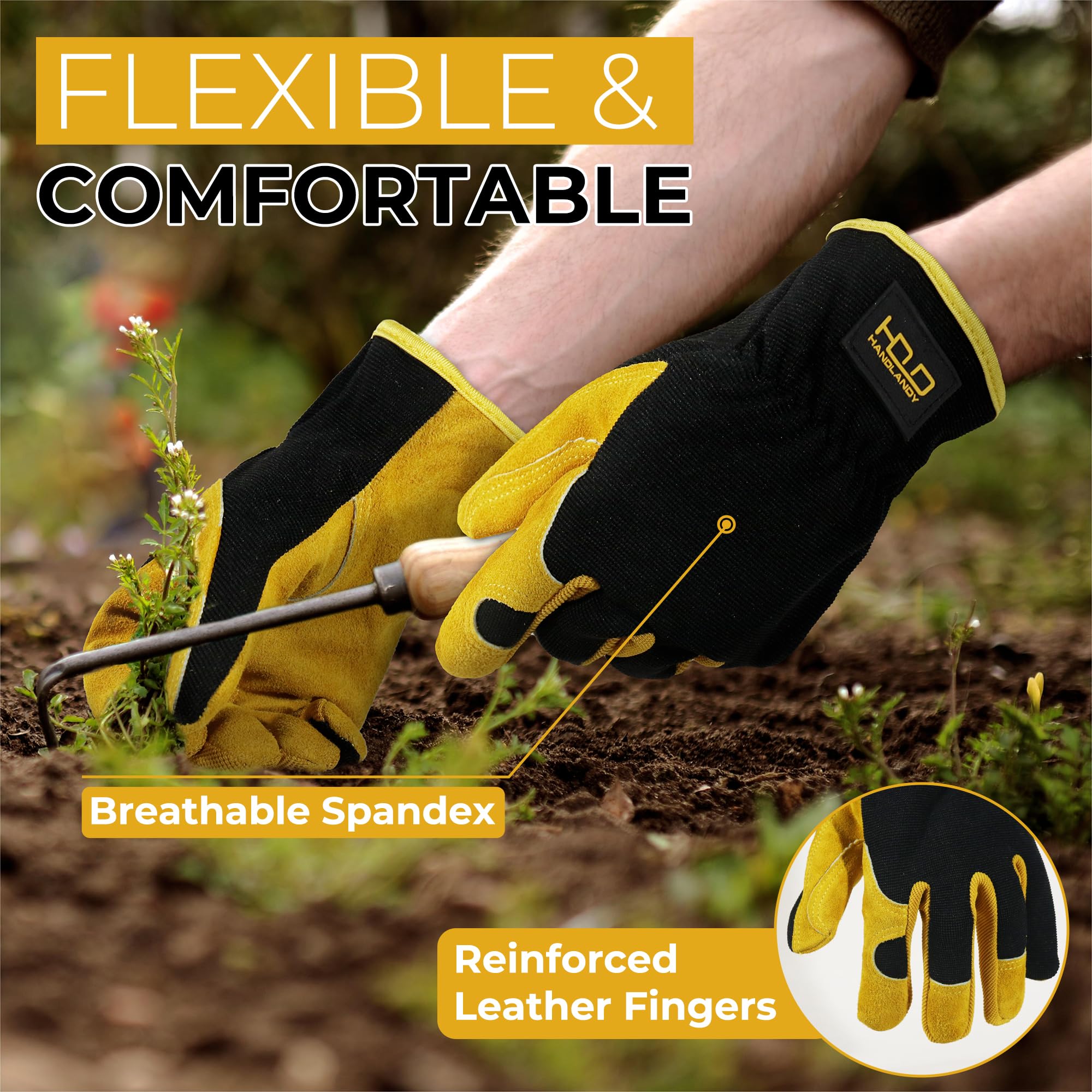 HANDLANDY cotton lining wicks moisture for all-day comfort outdoors