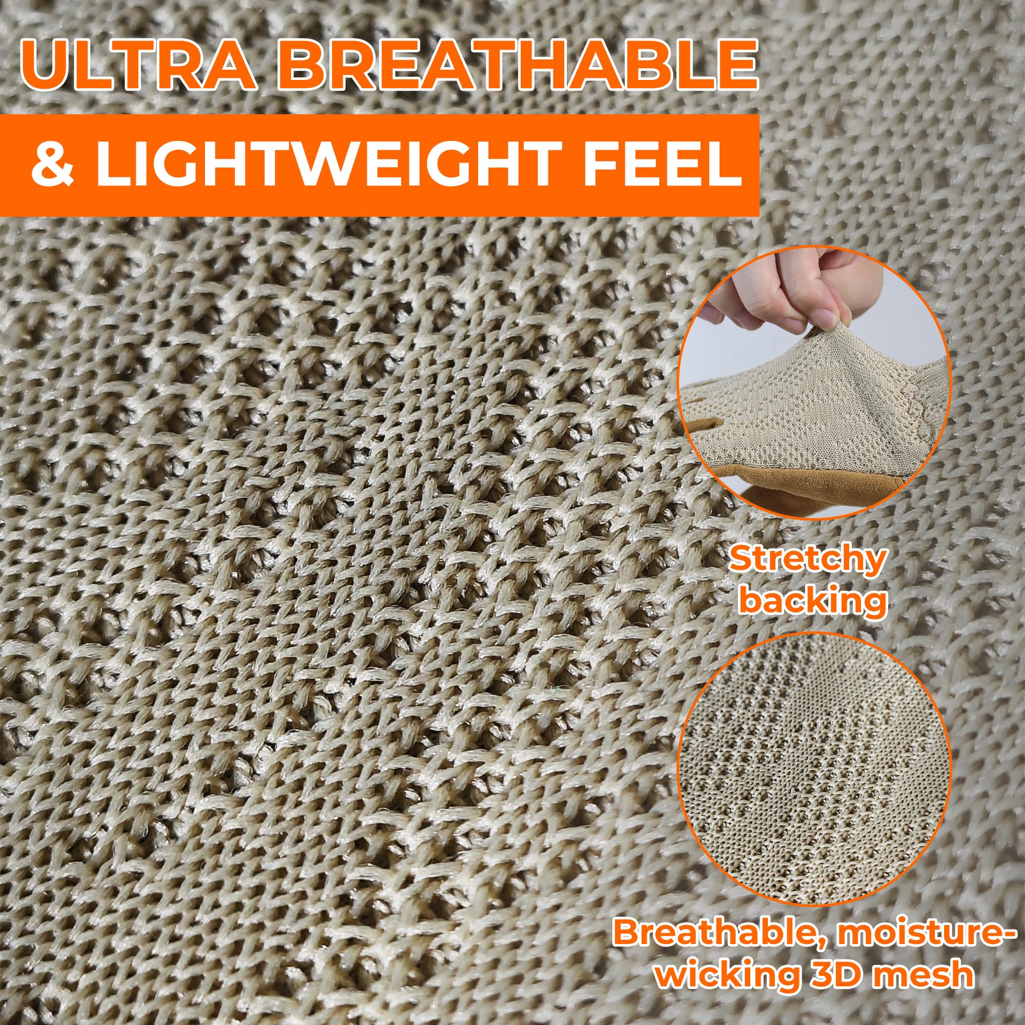 Elastic wrist closure for secure fit and dirt exclusion on HANDLANDY gloves