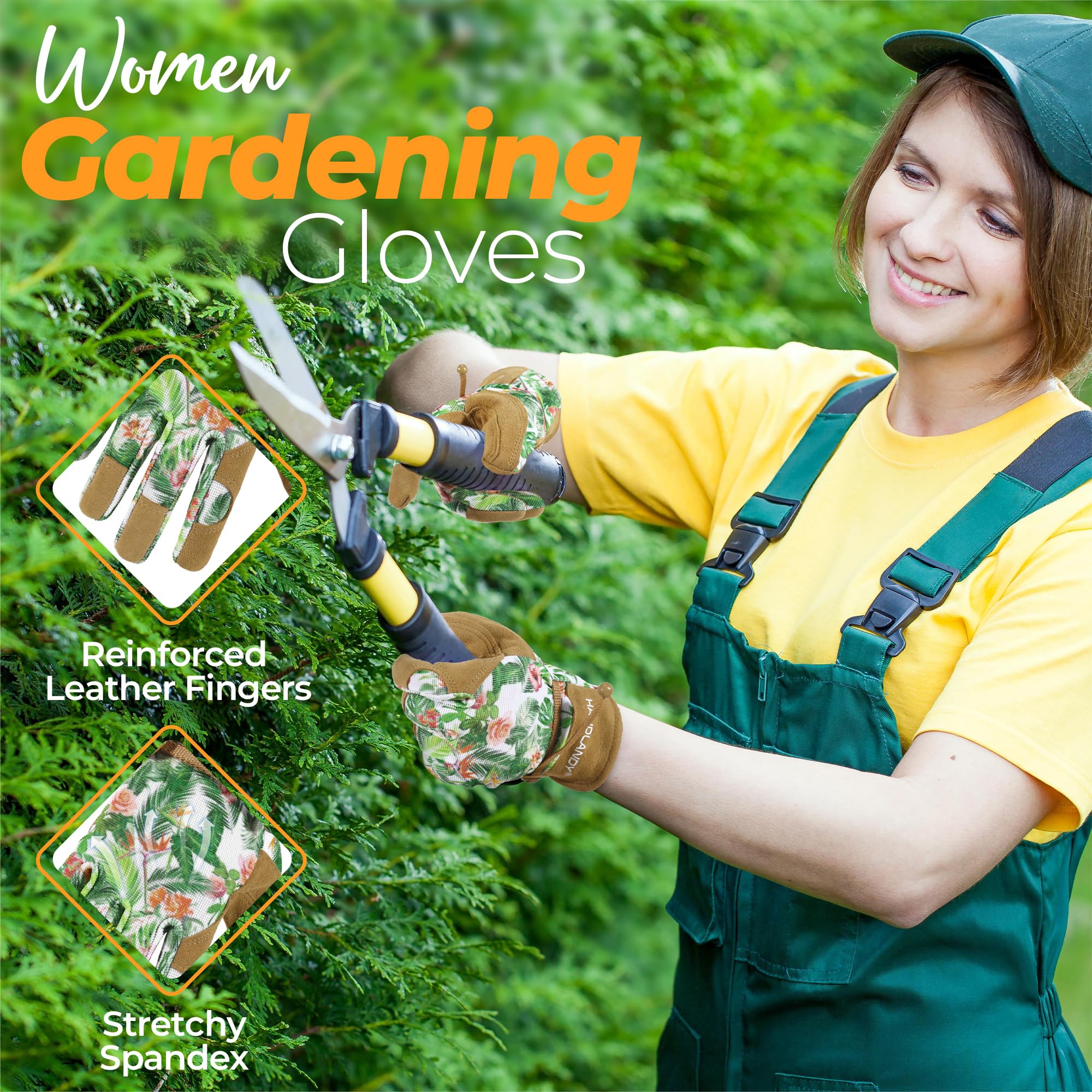 Handlandy slip-on cuff gloves simplify on-off while protecting hands.