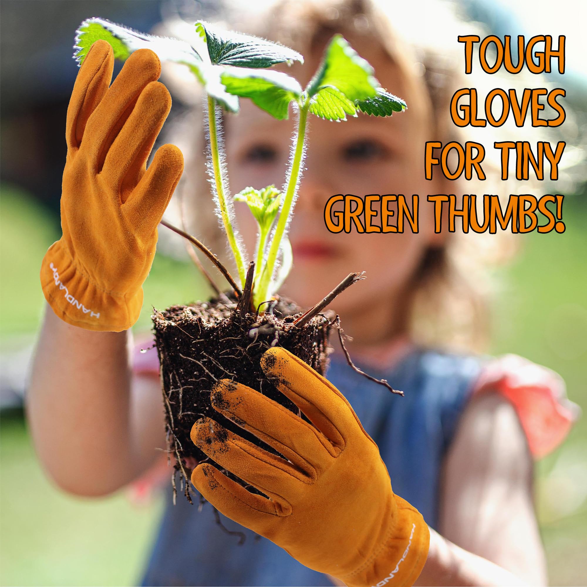 HANDLANDY kids breathable-lightweight closeup keeps hands cool during activity.
