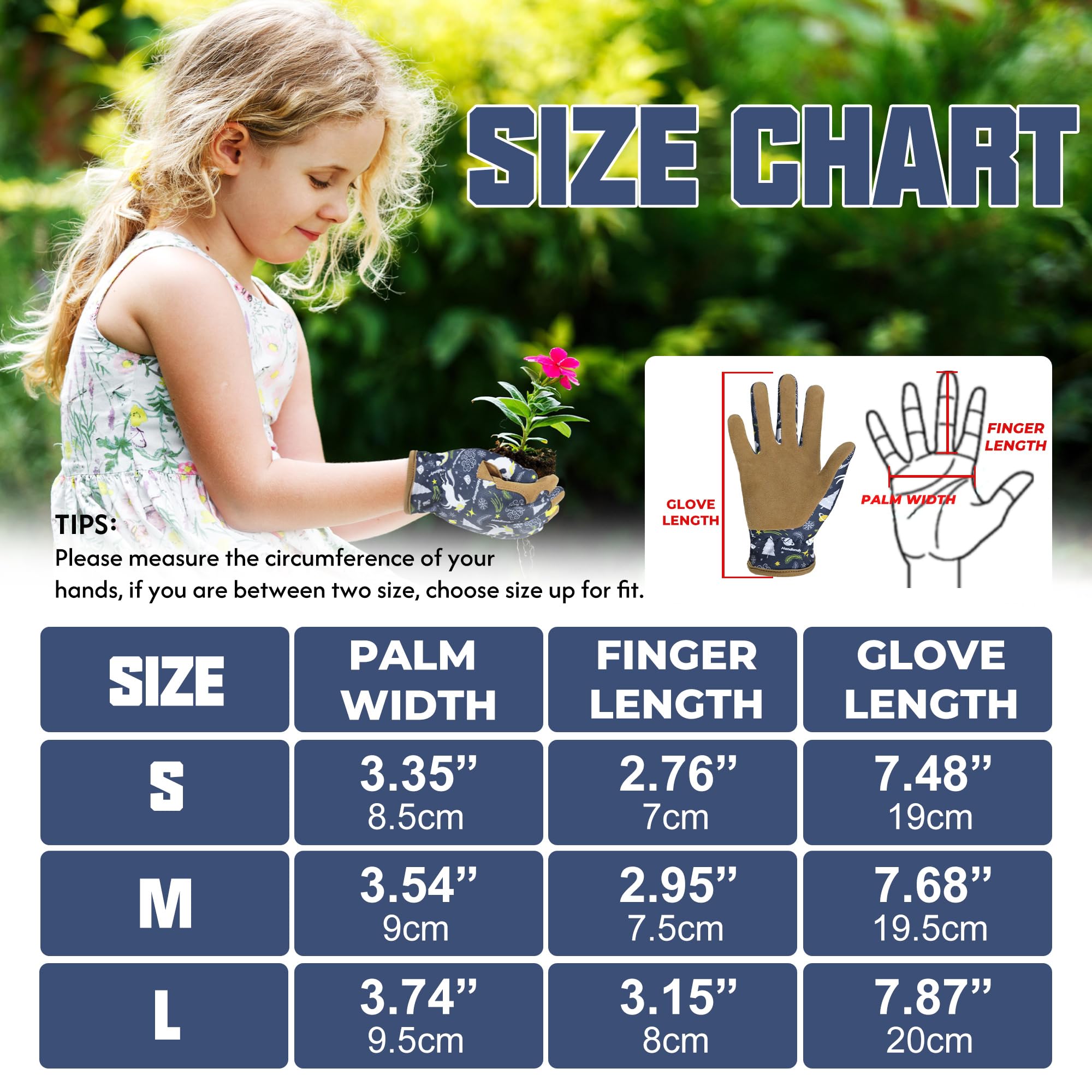 HANDLANDY kids gloves blue packaging makes a thoughtful gift.