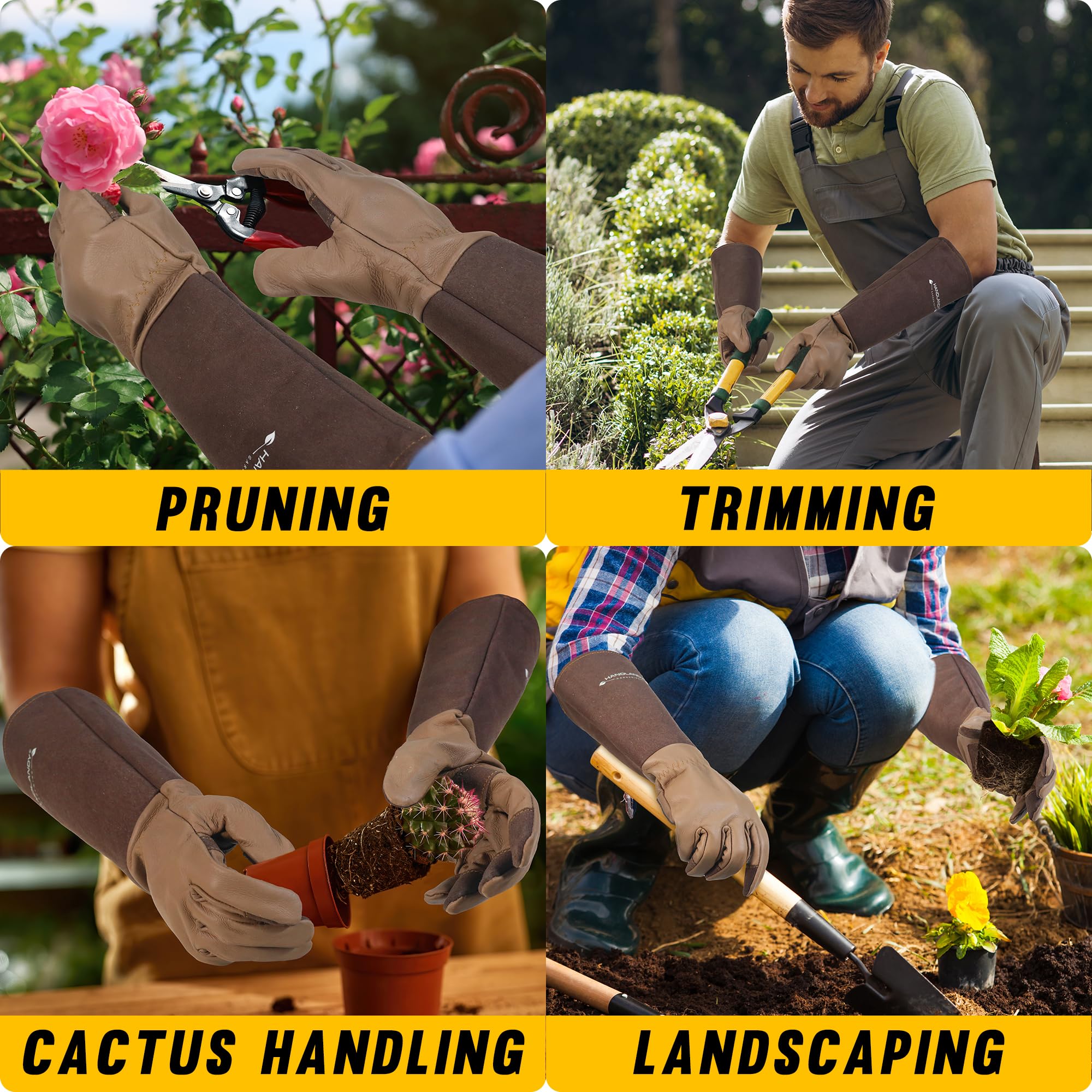 HANDLANDY ideal for pruning roses and trimming holly with dependable grip