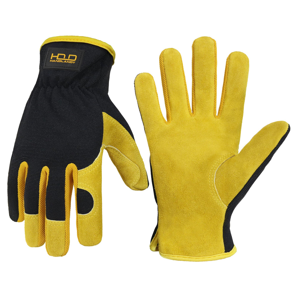HANDLANDY leather gloves with seamless palm offering high dexterity for tasks