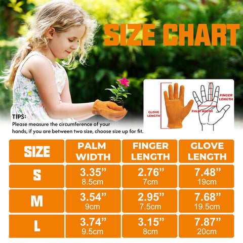 HANDLANDY orange gloves help kids spot them during outdoor activities